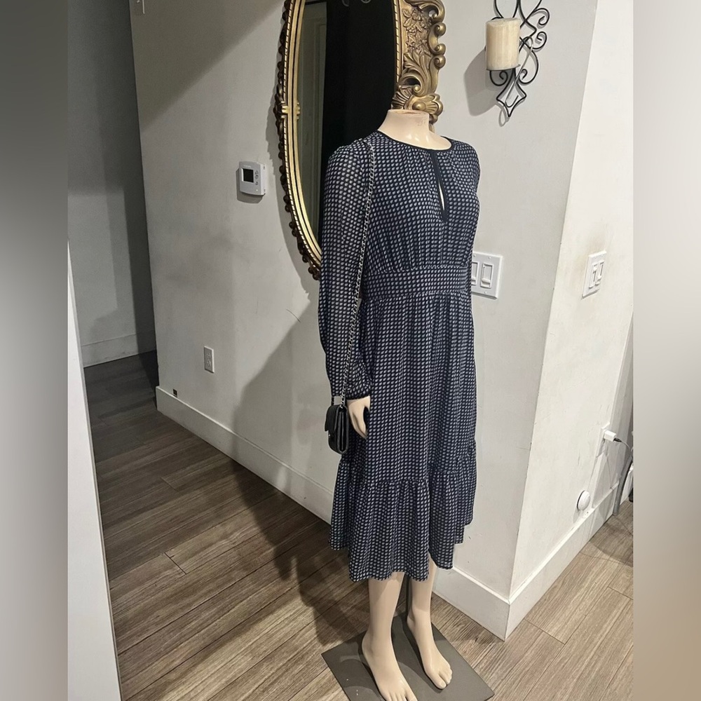 Michael Kors Paisley Ruffle Midi Dress Size 6